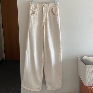 Zara Wide Leg Jeans w Large Pockets